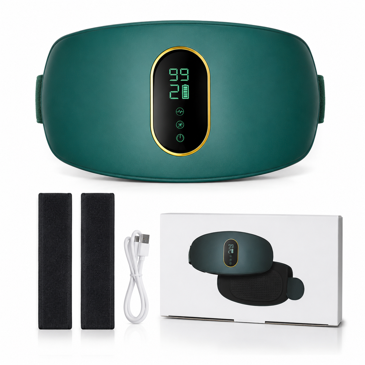 VYRA™ EMS Waist Belt with Vibration & Heat Therapy
