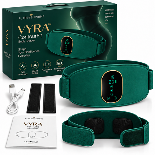 VYRA™ EMS Waist Belt with Vibration & Heat Therapy
